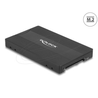   Delock Átalakító M.2 kulcs M NVMe SSD - U.2 vagy M.2 kulcs B SATA SSD - SATA - eszközmentes (64301)