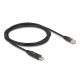 Delock Adapter USB 2.0 A-típusú csatlakozó - 1 x soros RS-232 RJ45 csatlakozó 1,8 m fekete (64304)