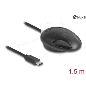   Navilock NL-802UC EVA-M8Q USB 2.0 Type-C  Multi GNSS-vevőegység, u-blox 8, 1,5 m