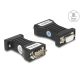 Delock Leválasztó 1 x soros RS-232 D-Sub 9 anya - 1 x soros RS-232 D-Sub 9 apa, RXD, TXD, DTR, RTS, GND 3 kV
