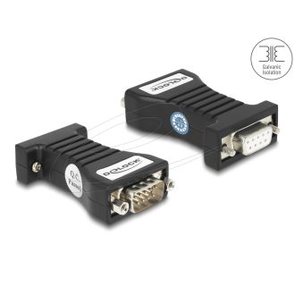   Delock Leválasztó 1 x soros RS-232 D-Sub 9 anya - 1 x soros RS-232 D-Sub 9 apa, TXD, RXD, DTR, DSR, GND 3 kV (64315)