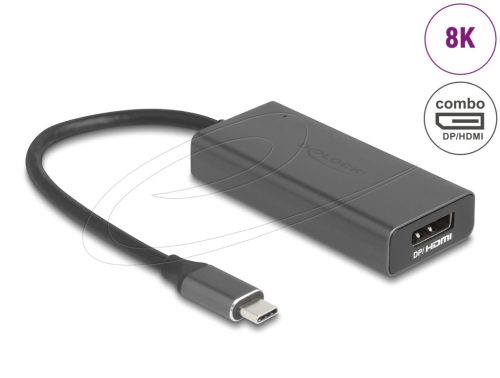 Delock USB Type-C  adapter - HDMI / DisplayPort Kombo Port 8K