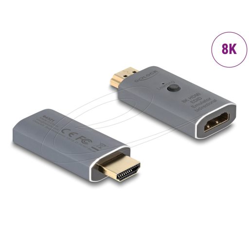 Delock HDMI EDID emulátor 8K Kétirányú (64321)