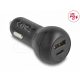 Delock autós töltő USB Type-C  PD 3.0 és USB Type-A 32 W teljesítménnyel
