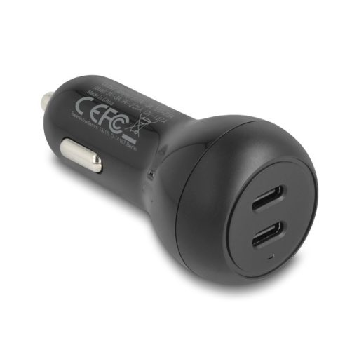 Delock autós töltő 2 x USB Type-C  PD 3.0 40 W teljesítménnyel (64330)