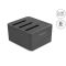 Delock USB dokkoló állomás 3 x SATA HDD / SSD-hez 1:2 klón funkcióval (64332)