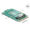 Delock Mini PCIe apa - M.2 kulcs A csatlakoztató adapter (64339)