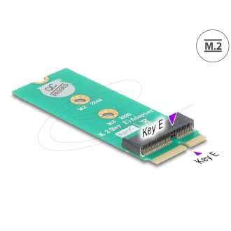   Delock M.2 kulcs E apa - M.2 kulcs E csatlakoztató   port mentesítő és kibővítő adapter (64340)