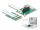 Delock Átalakító Mini PCIe apa - PCI Express x1 csatlakoztató hajlékony kábellel és USB porttal