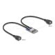 Delock Mini PCIe adapter teljes méret - 2 x USB 2.0 A-típus anya 30 cm