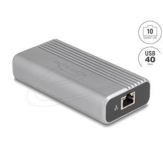   Delock USB 40 Gbps USB Type-C  hálózati adapter 10 Gigabit LAN 1 x RJ45 (64349)