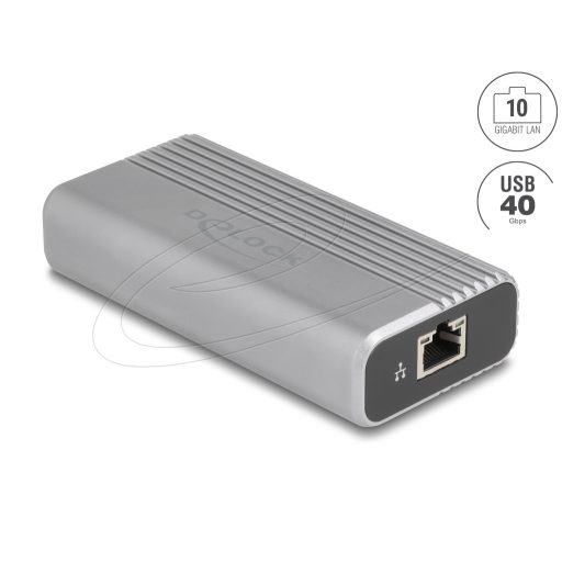 Delock USB 40 Gbps USB Type-C  hálózati adapter 10 Gigabit LAN 1 x RJ45 (64349)