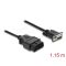 Delock Adapterkábel OBD-2 dugó   Sub-D 9 tűs aljzat, csavaros rögzítéssel, 1,15 m (64353)
