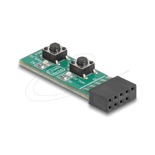 Delock Kapcsoló reset és be-/kikapcsoló gombbal PC alaplaphoz (64356)