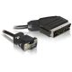 Delock SCART kimenet   VGA bemenet, video kábel (2 m) (65028)