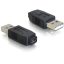Delock adapter USB micro-A+B anya USB2.0-A apa (65029)