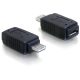 Delock adapter USB micro-A+B anya USB micro-A-apa