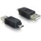 Delock adapter USB micro-B apa USB2.0 A apára (65036)
