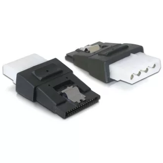   Delock Adapter Power 4tűs Molex female > SATA power 15tűs male rögzítővel (65046)
