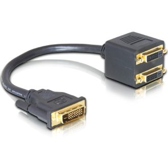 Delock adapter DVI25 apa > 2x DVI25 anya (65051)