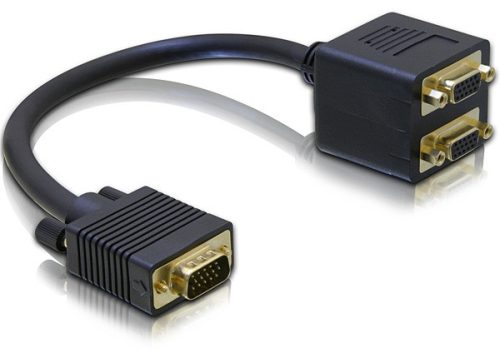 Delock Adapter VGA apa - 2x VGA anya (65060)