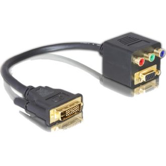 Delock Adapter DVI29 apa VGA + 3xCinch anyára (65061)
