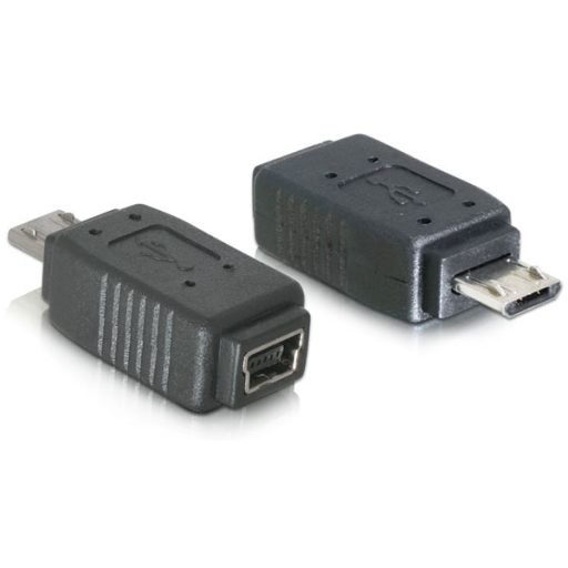 Delock Adapter USB micro-B apa -  mini USB 5pin anya (65063)