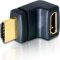Delock adapter HDMI apa > HDMI anya 90  fel (65072)