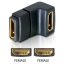 Delock adapter HDMI anya > HDMI anya 90  lefelé (65075)