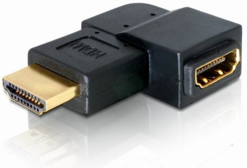 Delock adapter HDMI apa > HDMI anya 90 balra