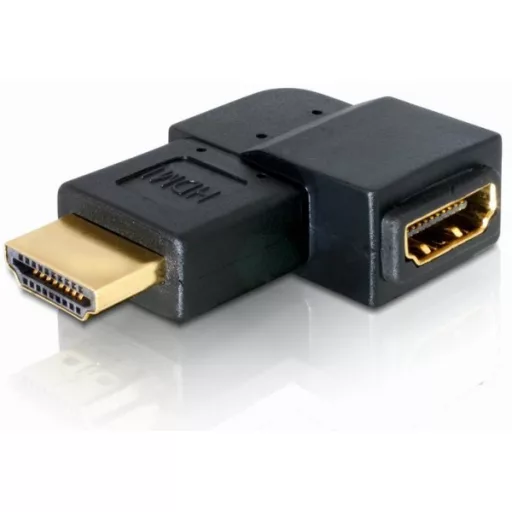 Delock adapter HDMI apa > HDMI anya 90 balra (65077)
