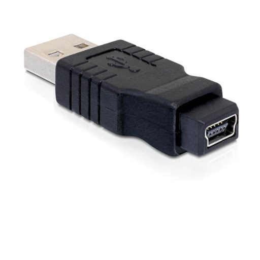 Delock Adapter nemváltó mini USB-B 5-tűs anya  USB-A apa (65094)