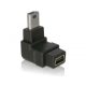 Delock Adapter USB-B mini 5tűs apa/anya 90  derékszögű USB-B mini 5tűs adapter