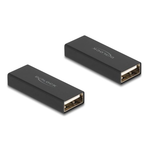 Delock A-típusú USB 2.0 fém adapter anya - anya (65106)