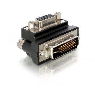   Delock adapter VGA-anya > DVI 29 tűs apa 90 -os derékszögű (65172)