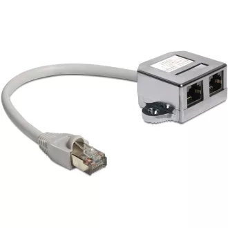   Delock RJ45 Port duplázó 1 x RJ45 dugó > 2 x RJ45 jack (2 x Ethernet) (65177)