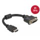 Delock Adapter HDMI csatlakozó - DVI 24+5 aljzat 4K 30 Hz, 20 cm