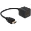 Delock adapter HDMI nagysebességű Ethernet 1x apa > 2x anya (65226)