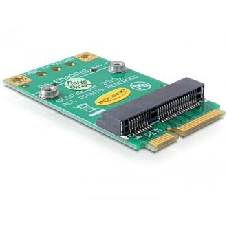   Delock Mini PCI Express (fél méret -> teljes méret) átalakító, 51x30x5 mm (65229)