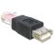 Delock Adapter USB-A female > RJ45 male, fekete (65234)