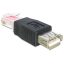 Delock Adapter USB-A female > RJ45 male, fekete (65234)