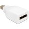 Delock Adapter Displayport mini apa > Displayport anya nikkel bevonat, fehér (65239)