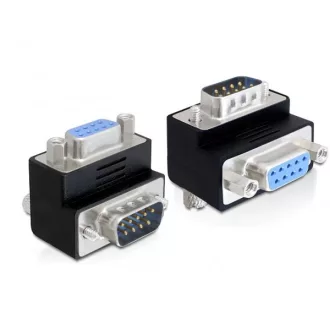   Delock adapter Sub-D 9 pin apa > anya 270 -ban elforgatott, fekete (65265)