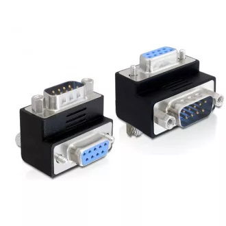   Delock adapter Sub-D 9 pin apa > anya 90 -ban elforgatott, fekete (65266)