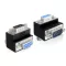 Delock adapter Sub-D 9 pin apa > anya 90 -ban elforgatott, fekete (65266)