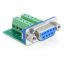 Delock Adapter Sub-D 9 pin anya > terminál blokk 10 pines (65268)