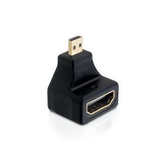   Delock Adapter magas sebességű HDMI - mikro D apa > A anya, elforgatott (65270)