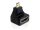 Delock Adapter magas sebességű HDMI - mikro D apa > A anya, elforgatott (65270)