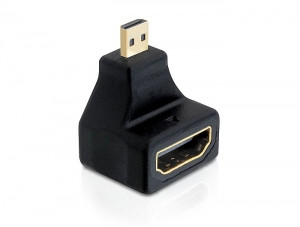 Delock Adapter magas sebességű HDMI - mikro D apa > A anya, elforgatott (65270)