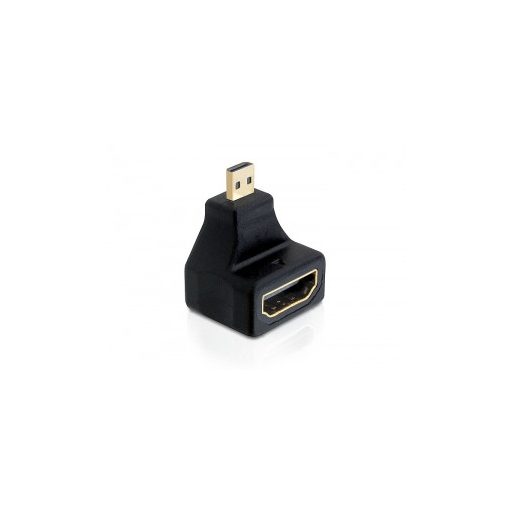 Delock Adapter magas sebességű HDMI - mikro D apa > A anya, elforgatott (65270)